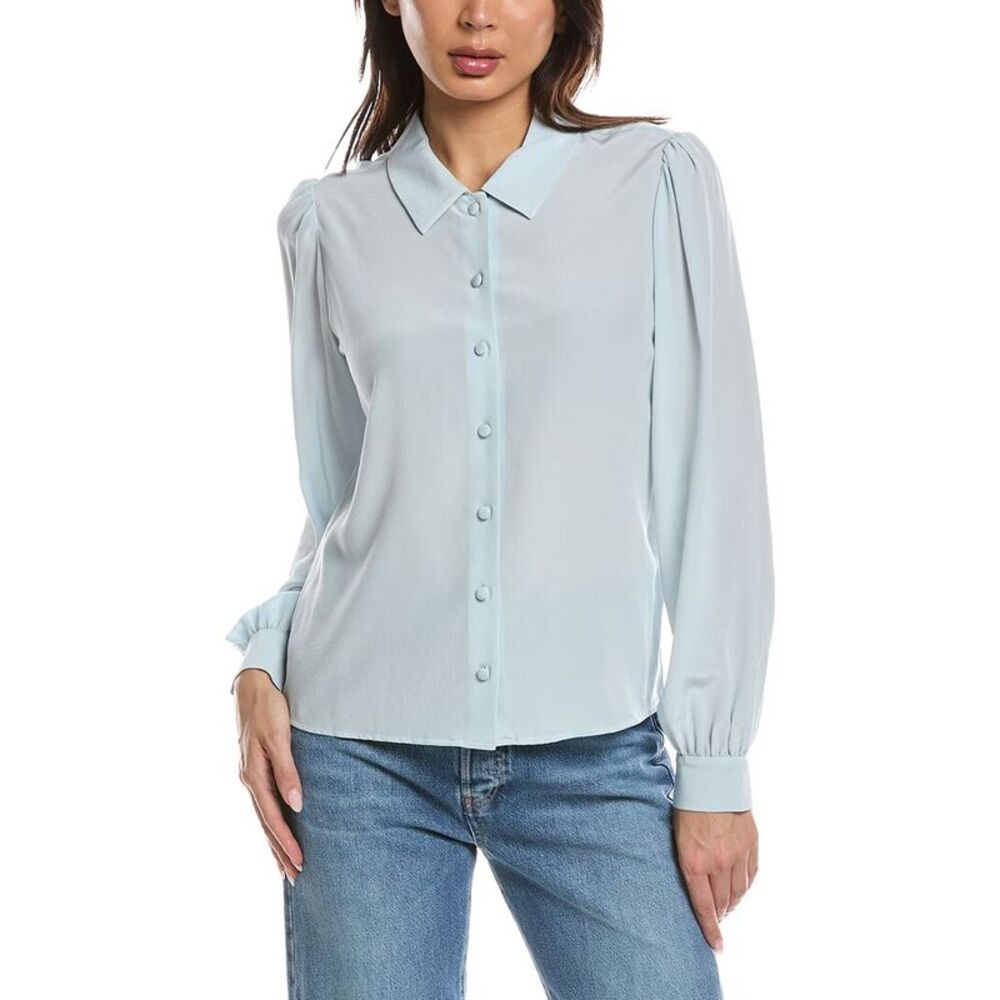 Frame Denim Womens Frame The Silk Staple Blouse